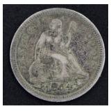 1854 Seated Liberty Silver Quarter *Nice