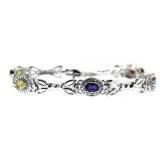 Genuine 4.35 ct Gemstone Tennis Bracelet