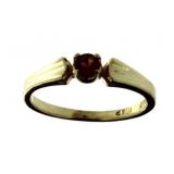 10kt Gold Childs Natural Garnet Ring