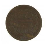 1866 Copper 2 Cent Piece *Better