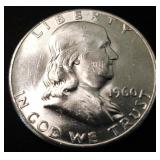 1960 Franklin Silver Half Dollar BU