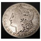 1882 Morgan Silver Dollar