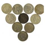 Mixed Date Peace Silver Dollar