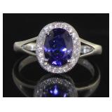 Oval 1.78 ct Tanzanite Designer Ring