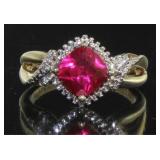 Ruby & Diamond Dinner Ring