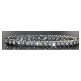 Brilliant 4.00 ct White Topaz Fashion Bracelet