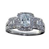 14kt White Gold 2.01ct Radiant Cut Diamond Ring