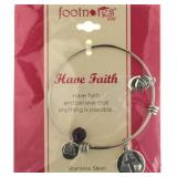 Footnotes "Have Faith" Bangle Bracelet