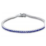 Brilliant 4.50 ct Sapphire Tennis Bracelet