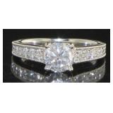 14kt White Gold 1.51 ct Round Diamond Ring