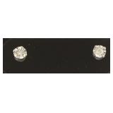 Genuine Diamond Stud Earrings