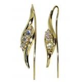 14kt Gold Diamond Earrings