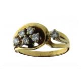 14kt Gold Mid Century 1/2 ct Diamond Ring