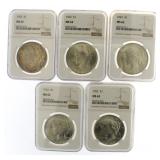 1922 NGC MS62 Peace Silver Dollar