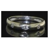 14kt Gold Diamond Wedding Band