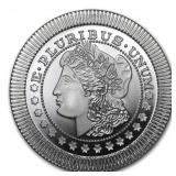 One Ounce - Morgan Dollar .999 Fine Silver Round