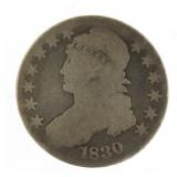 1830 Capped Bust Silver Half Dollar