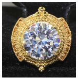 Brilliant 6.00 ct White Topaz Fashion Ring