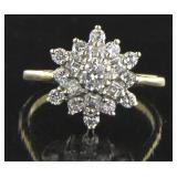 14kt Gold Brilliant 1.00 ct Diamond Dinner Ring