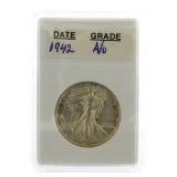 1942 Walking Liberty Silver Half Dollar