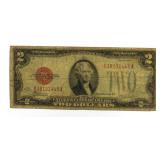 1928 Red Seal $2 United States Note