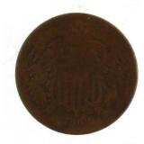 1869 Copper 2 Cent Piece *Better Date