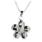 Diamond Accent Flower Pendant