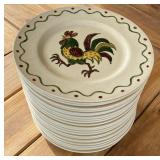 22 Metlox California Poppy Trail Dinner Plates