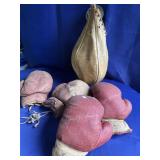 Vintage Boxing Gloves & Punch Bag