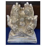 Religious Statue in Gold & White