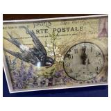 Paris Postage Stamp Clock