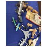 Vintage Wood & Metal Boats, Cars & Airplanes