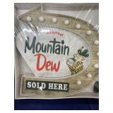Mountain Dew Sign (lighted)