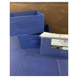 (4) Half Size Collapsible Storage Bins