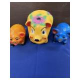 Momma Pig Bank & 2 Piglets