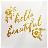 Hello Beautiful 14x14 Wall Art