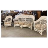 Estate Whicker Sofa & 2 Chairs