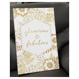 Lg Glamorous and Fabulous Wall Decor