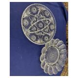 Deviled Egg Dish & Cake Plate