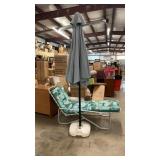 Outdoor Retractable Umbrella W/ Stand