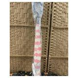 Pink Striped Upside Down Umbrella