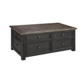 T736 Storage Lift Top Coffee Table ( cracked)