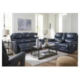 Ashley U11506 Leather DBL REC Sofa & Love w/ADJ HR