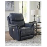 Ashley U11506 Marine Leather Recliner w/ADJ HR