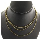 14kt Gold .5 mm Thick 24" Box Necklace *Nice