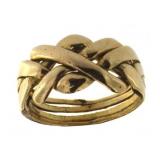 14kt Rose Gold Antique Puzzle Ring