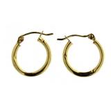 14kt Gold 15.6 mm Huggie Hoop Earrings