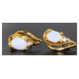 Genuine Opal Fashion Earrings