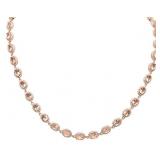 Oval 32.40 ct Morganite Evening Necklace
