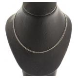 10kt White Gold 16" Necklace